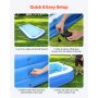 VEVOR Inflatable Pool, 118 x 67 x 20 inch Large Inflatable Swimming Pool, Family Large Swimming Pools with Repair Patches, Blow Up Pools for Kids, Adults, Family, Indoor Outdoor, Summer Water Party
