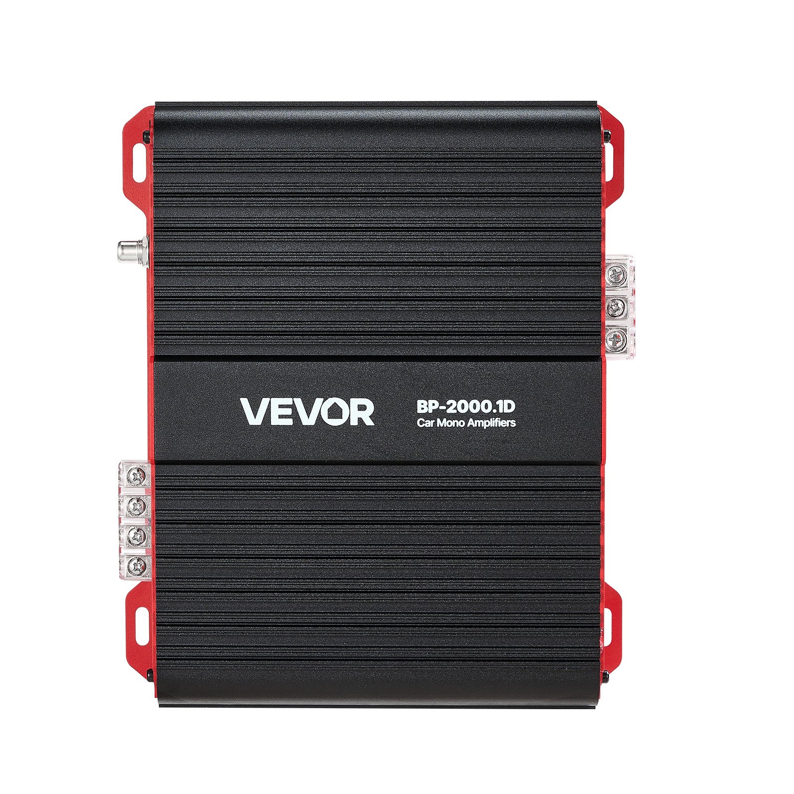 VEVOR Monoblock auto-versterker 2000 W RMS MAX 1/2/4 Ohm, audioversterker (klasse D / 1-kanaals) met afstandsbediening voor subwooferniveau, laagdoorlaatfilter, basversterking en volumeregeling.