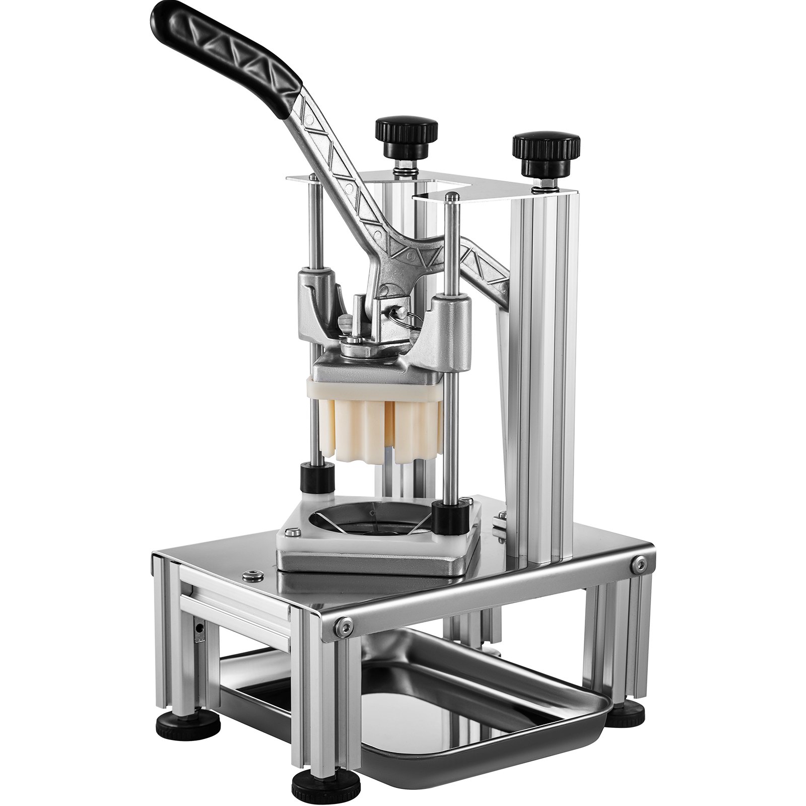 VEVOR Commerciële Groentesnijder RVS Groentesnijder Snijmachine Dicer 4 Bladen