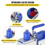 VEVOR Vacuum Pump, 10CFM 1 HP, Two-Stage Rotary Vane Vacuum Pump, 220V 5 PA Facility HVAC Refrigerant Air Tool for HVAC, Auto AC Refrigerant Recharging, Wine Degassing and Food Processing, Blue