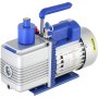 VEVOR Vacuum Pump, 10CFM 1 HP, Two-Stage Rotary Vane Vacuum Pump, 220V 5 PA Facility HVAC Refrigerant Air Tool for HVAC, Auto AC Refrigerant Recharging, Wine Degassing and Food Processing, Blue