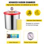 VEVOR Vacuümpomp Vacuumpomp Airco 5 Gallon Vacuum Chamber 3CFM Vacuum Pump Refrigerant 1/4 Hp Conditioning Good