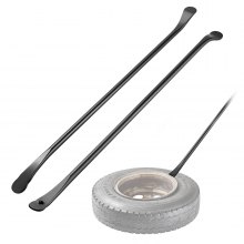 VEVOR Bandenmontagegereedschap Handmatige Bandenwisselaar 2 stuks Metalen Bandenlichter 97 cm Bandenmontagelichter voor het monteren en demonteren van banden voor mobiele autoreparaties buitenshuis, geschikt voor universele voertuigtypen Zwart