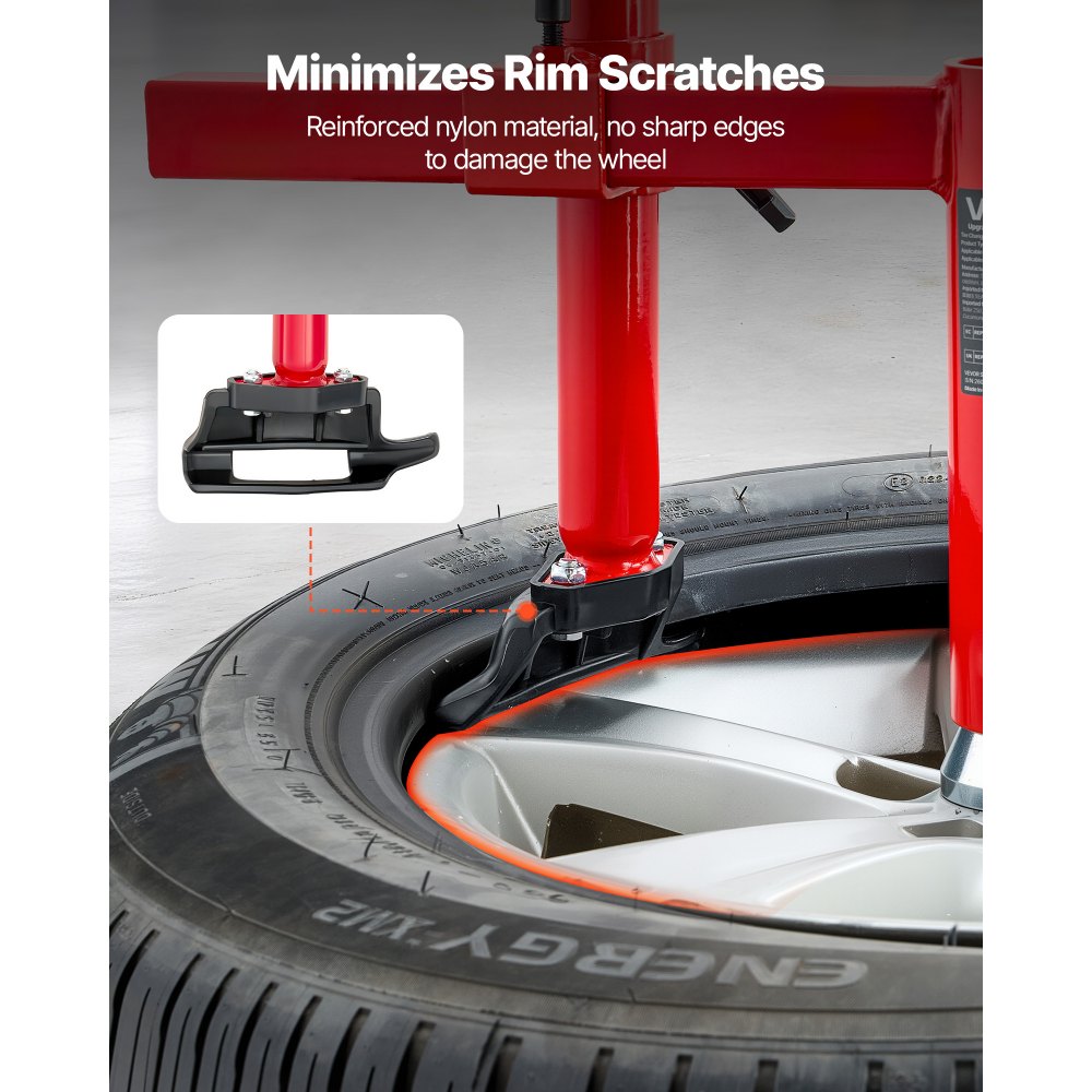 VEVOR Bandenmontagegereedschap Duckhead Adapter Kit Handmatige Stalen Bandenwisselaar Geschikt voor Banden van 16-21 inch, Wielmontagehulpmiddel voor Buiten- en Mobiele Autoreparaties van Universele Voertuigtypen