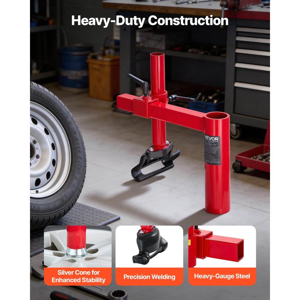 VEVOR Bandenmontagegereedschap Duckhead Adapter Kit Handmatige Stalen Bandenwisselaar Geschikt voor Banden van 16-21 inch, Wielmontagehulpmiddel voor Buiten- en Mobiele Autoreparaties van Universele Voertuigtypen