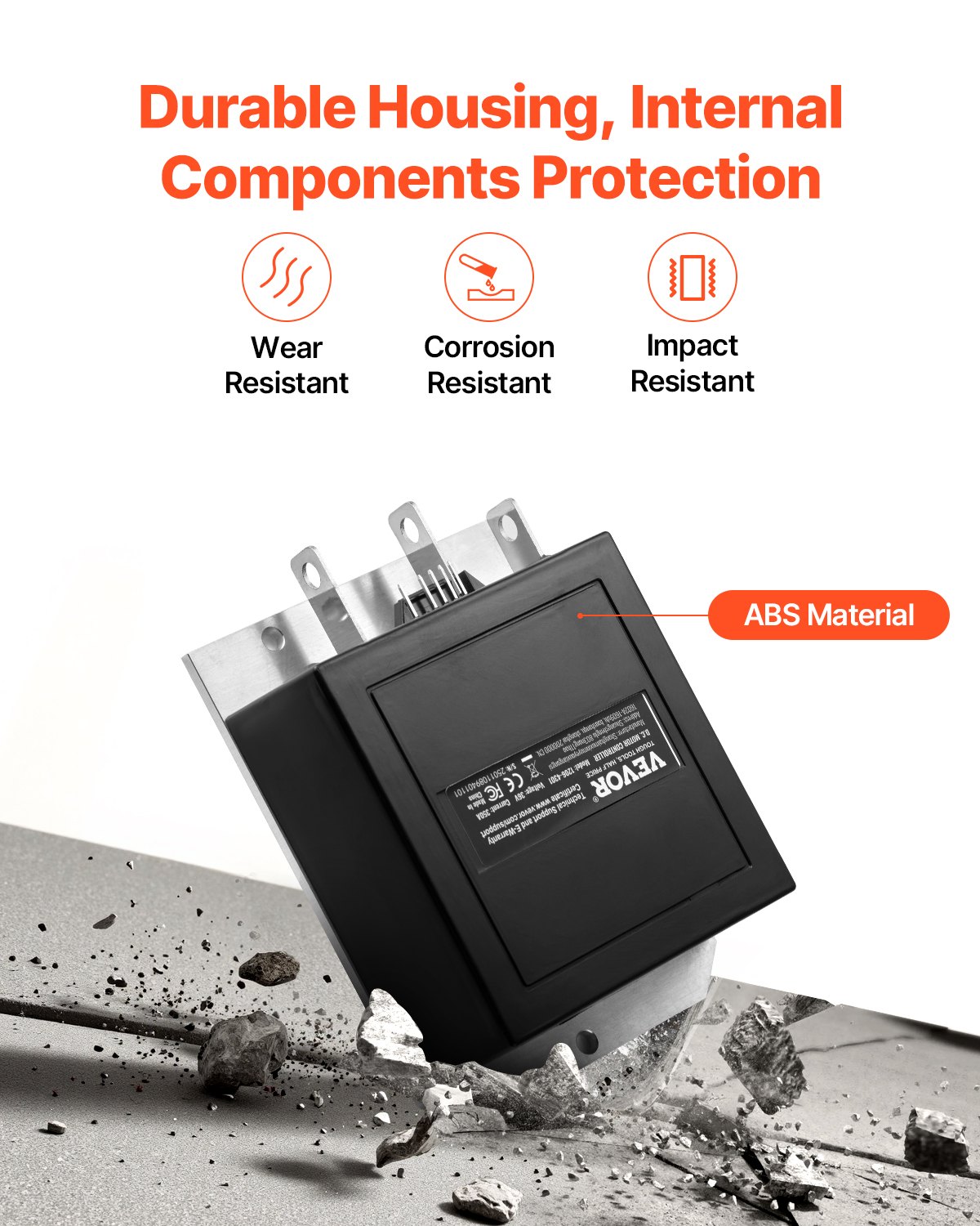 VEVOR Golf Cart Speed Controller, 36V and 350A, DC Motor Controller Replacement for 1994-2019 EZGO Golf Carts, IP65 Rated Protection, Aluminum Alloy & ABS Housing, Compatible with 1206-4301 Models