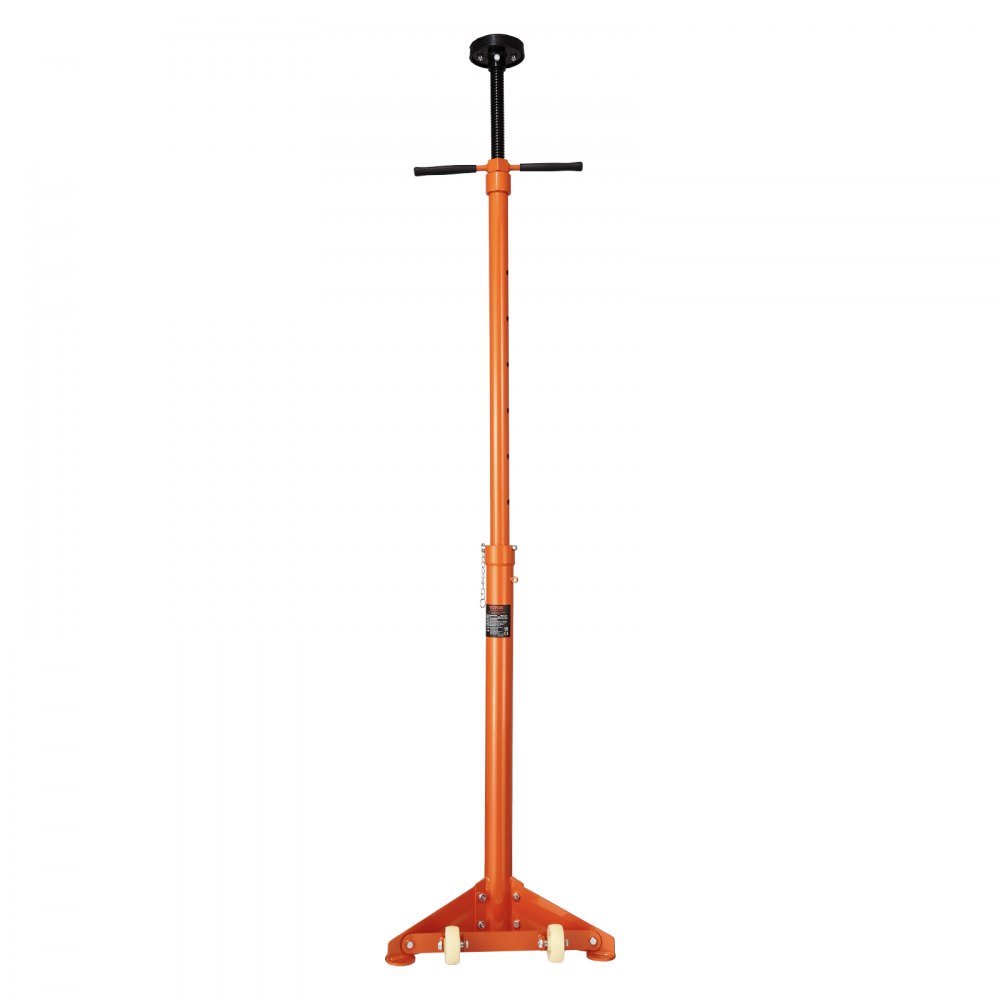 VEVOR Underhoist Support Stand, 3/4 Ton Capacity Under Hoist Jack Stand, Lifting from 38.4 to 75.4 in, Bearing Mounted Spin Handle, Self-Locking Threaded Screw, Two Wheels, Support Vehicle Components