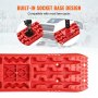 VEVOR 2PCS Traction Boards with PP for Mud Snow Sand Storage Bag Long Red