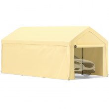 VEVOR tent garage 4x6m weidetent folie garagetent opslagtent 3-laags PE geel