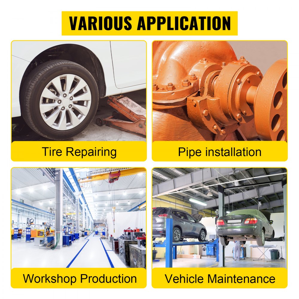 VEVOR Perslucht Slagschroevendraaier 660Nm Pneumatische Slagmoersleutel 12,7mm Slagmoersleutel Pneumatisch Veel Gebruikt in Motorfietsen Auto's