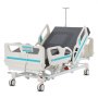 VEVOR Premium 5 Function Full Electric Hospital Bed, ICU Electric Medical Bed with Cardiac Chair Position, Trendelenburg & Reverse Trendelenburg, 5-Inch Locking Casters for Home Hospital Use, 550LBS