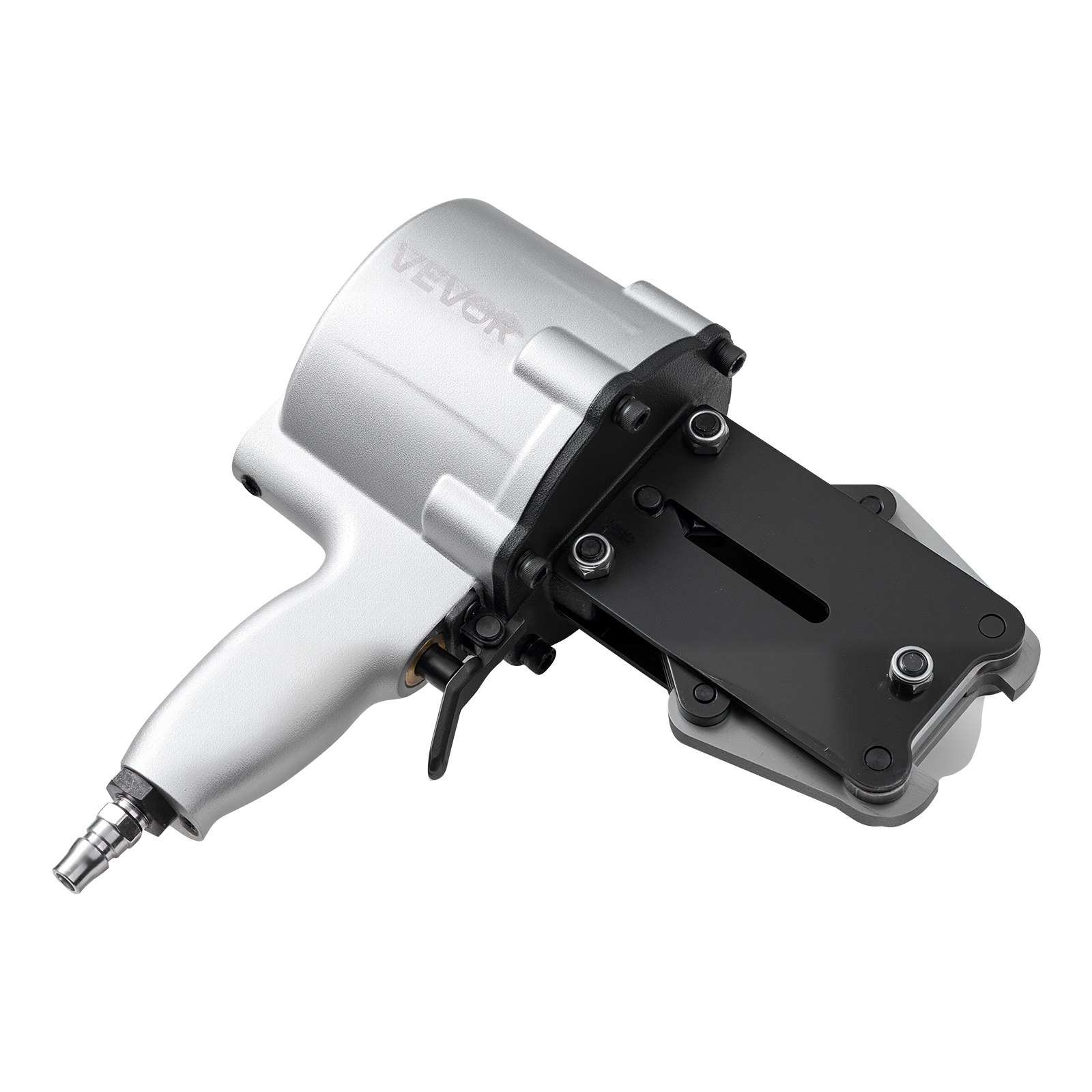 VEVOR pneumatische omsnoeringsmachine, 8500N spankracht, gereedschap voor het omsnoeren van metaal, spanner en snijder/sealer voor 19 mm brede metaalbanden, splitbalenpers voor verpakking