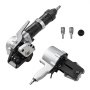 VEVOR pneumatische omsnoeringsmachine, 8500 N spankracht, gereedschap voor het omsnoeren van metaal, spanner en snijder/sealer voor 32 mm brede metaalbanden, splitbalenpers voor verpakking