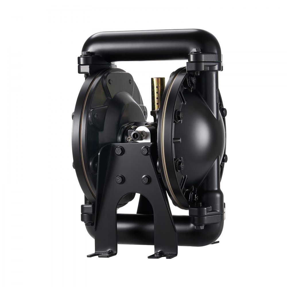 VEVOR Air Operated Double Diaphragm Pump, 35 GPM, 1 inch Inlet & Outlet Pneumatic Waste Oil Transfer Pump, Max 114 PSI, Aluminum Alloy Body, Air-Operated for Diesel, Grease, Kerosene, Gasoline & Oil