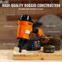 VEVOR MCN70 Coil Siding Nailer 1-3/4 to 2-3/4 inch 15 Degree Pneumatic Nail Gun