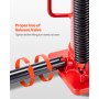 VEVOR Air Hydraulic Bottle Jack, 20 Ton (44092 lbs) Capacity, 10.2-19.5 Inch Lifting Range, Pneumatic/Manual Heavy Duty Welded Bottle Jack with Pump for Car, Pickup, Truck, RV, SUV, Auto Repair, Red