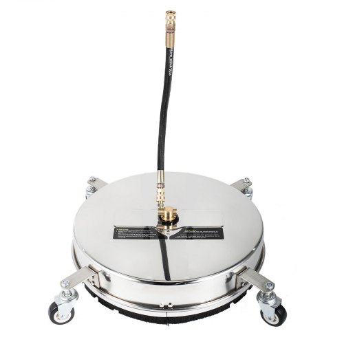 Hogedrukreiniger 14 inch met 4 wielen - Roestvrijstalen
