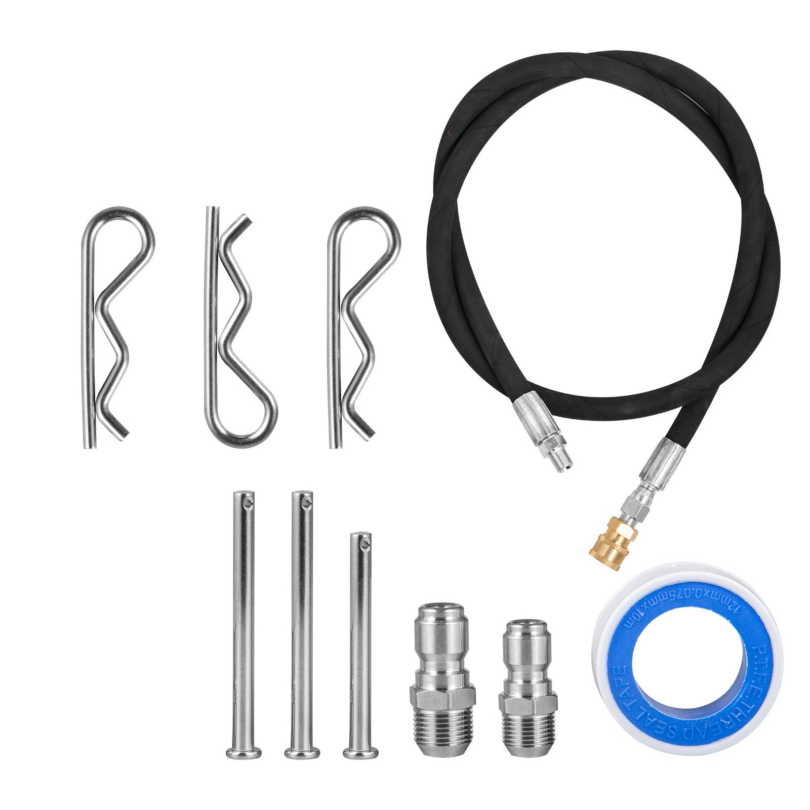 VEVOR Hogedrukreiniger Terrasreiniger 53 cm Roterende Oppervlaktereiniger 304 Rvs Hogedrukreiniger Stoom met een Handgreep en Vier Universele Zwenkwielen Geschikt voor Terrassen Dekken Opritten enz