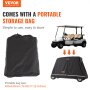 VEVOR golf cart cover with portable storage bag, easy to use and store for golf carts.