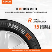 VEVOR wieldoppen wielnaafdoppen voor R15" ventielmondstuk velgafdekking
