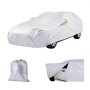 VEVOR Car Cover, Car Cover Waterproof for Full Size European Sedan Cars Models, Custom-fit All Weather Sun Rain Wind Dust Snow Protection Full Exterior Covers with Door Zipper & Cotton Lining, Silver