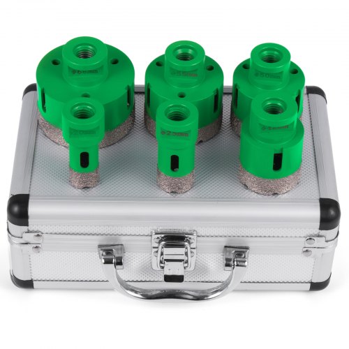6PCS Diamond Holesaw Set 20/25/42/50/55/68mm M14 fine stoneware Ceramics 20-68mm