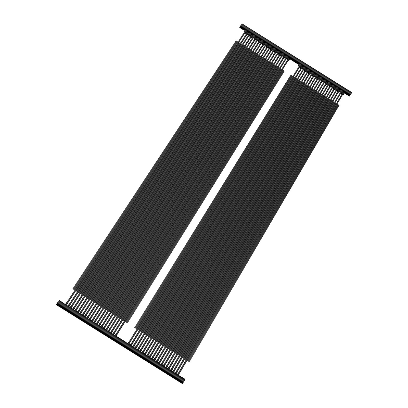 VEVOR Solar Pool Heater, 2,75 x 20 ft HDPE Solar Pool Panel (2 Pack) - Duurzaam en weerbestendig, met complete accessoires, Universeel Solar Pool Panel - Verhoogt de watertemperatuur, voor bovengrondse en ingegraven zwembaden