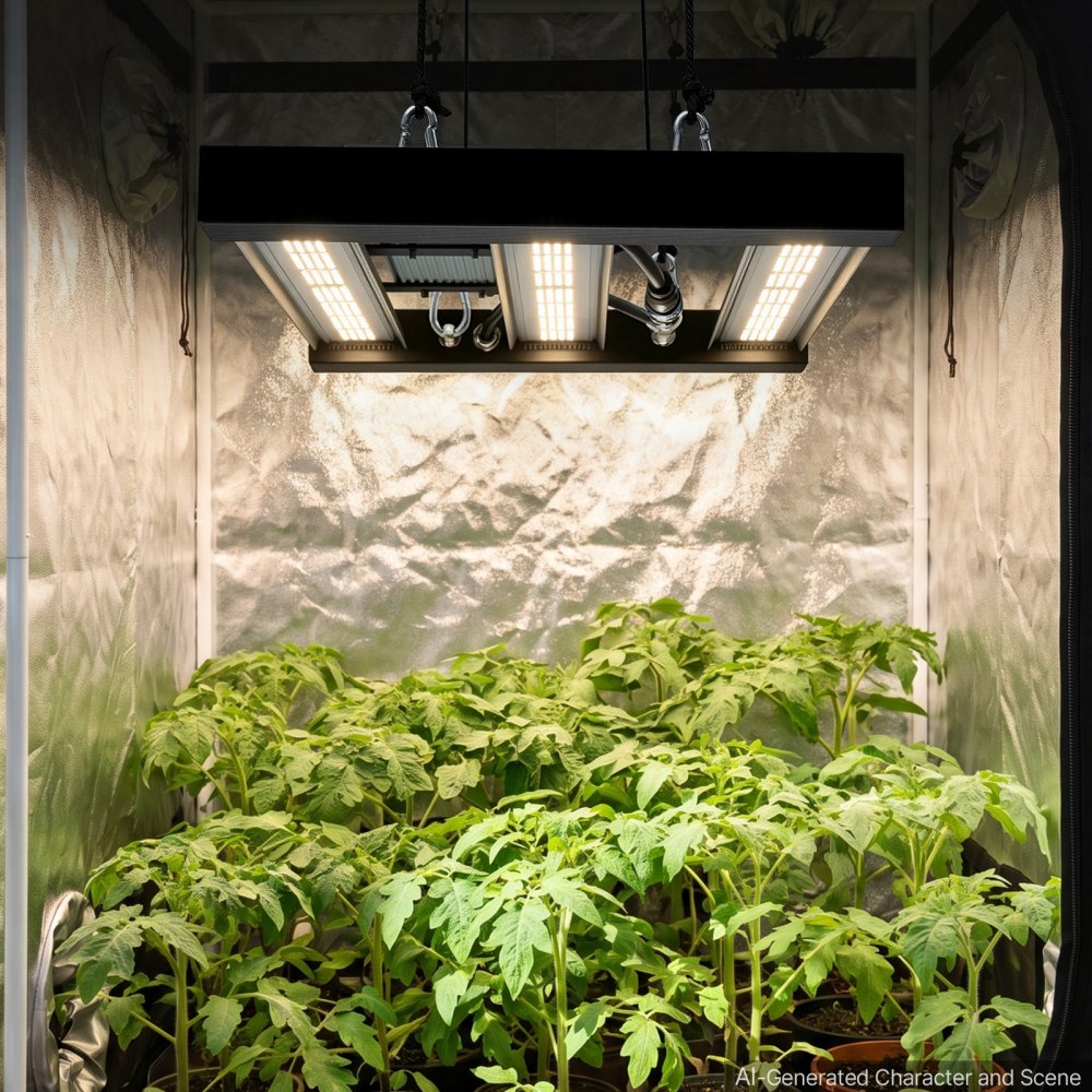 VEVOR LED-plantenlamp, dimbaar, 200 W, volledig spectrum 400-740 nm, 3000 K - 6500 K, voor kweektenten (60 x 60 cm) met traploze dimming, seriekoppeling voor maximaal 60 lampen, lichtbalken van aluminiumlegering.