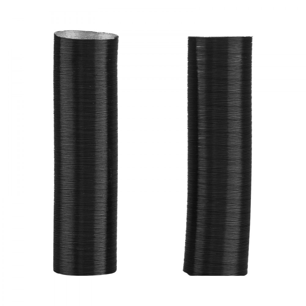 VEVOR Diesel Heater Pipe Warme Lucht Uitlaat Ontluchtingsset met Y-vormige Connector & Luchtkanaalklemmen, Standkachel Luchtkanaal Ontluchtingsset voor 5 kW 8 kW Diesel Heaters Zwart