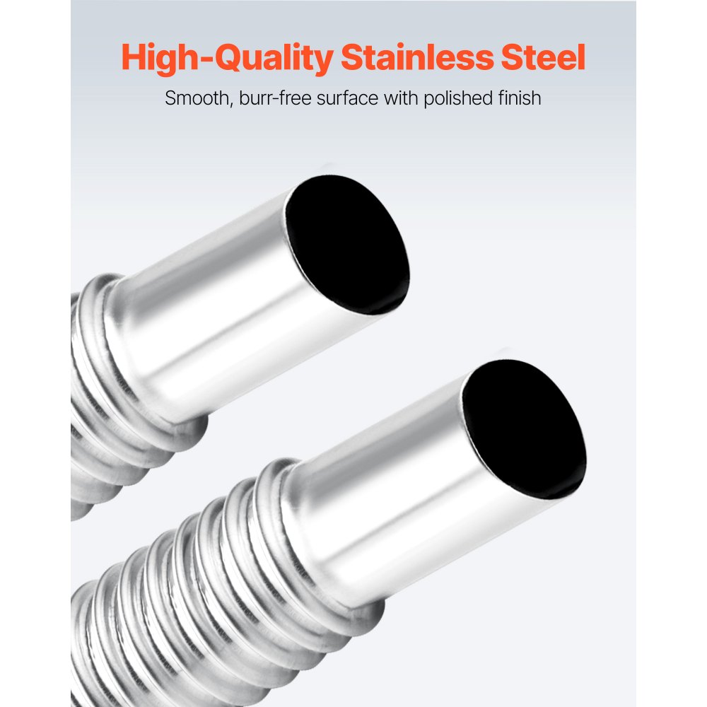 VEVOR Uitlaatpijp Elleboogconnector (1 st.) 25 mm Uitlaatpijp Gasafvoerslang RVS Voorruitkap Parkeerverwarming Autoverwarming Uitlaatpijp met 2 klemmen voor 2 kW / 5 kW / 8 kW Dieselverwarming