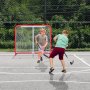 VEVOR Hockey Goal Street Hockey Net, Street Hockey Goal Hockey Net, 137 x 60 x 112 cm Hockey Training Goal Set, Hockey Street Set, Draagbaar Indoor Outdoor Hockeydoel met Net, Wit/Rood, Training
