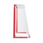 VEVOR Hockey Goal Street Hockey Net, Street Hockey Goal Hockey Net, 137 x 60 x 112 cm Hockey Training Goal Set, Hockey Street Set, Draagbaar Indoor Outdoor Hockeydoel met Net, Wit/Rood, Training