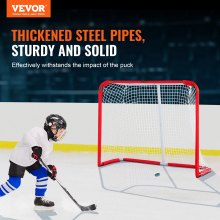 VEVOR Youth Street Hockey Net Indoor Outdoor Steel Hockey Goal for Kids 54"x44"