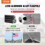 VEVOR 25FT Telescopic Flagpole Kit Heavy Duty Aluminum Flag Pole Black