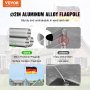 VEVOR 20FT Telescopic Flagpole Kit Heavy Duty Aluminum Flag Pole German Silver