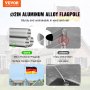 VEVOR 30FT Telescopic Flagpole Kit, Heavy Duty Aluminum Alloy Flag Pole Kit in Ground for Outside, 3 Display Modes Flagpole with Professional Accessories, German Flag, Silver