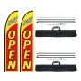 VEVOR Open Flags for Business Advertising Flags and Poles for Outside 16.3 FT