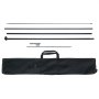 VEVOR feather flag pole kit with rods, ground spike, and carrying bag for outdoor advertising.