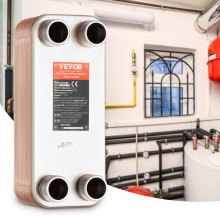 VEVOR 30 platenwarmtewisselaar 4x1-1/4 inch MNPT aansluitingen 316L RVS