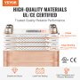 VEVOR heat exchanger, high-quality 316l stainless steel plates, 99% copper brazing, durable and sturdy.