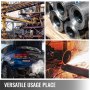 VEV 20T/44000LBS Hollow Hydraulic Cylinder Jack 100mm Plunger Ram Hydraulic Solid Cylinder Hydraulic Jack for Car/Van/Boat/Truck/Caravan