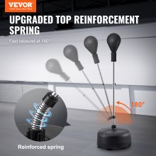 VEVOR bokszak, 154 cm hoog, reflexbokszak voor tieners en volwassenen, in hoogte verstelbare bokszakkenset met bokshandschoenen en standaard, speedbag voor training, boksuitrusting, stressverlichting en fitness