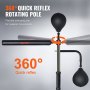 360° quick reflex rotating pole for the VEVOR boxing speed trainer with a flexible swinging arm.