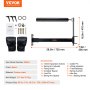 VEVOR wall mount boxing spinning bar with accessories, black gloves, and carbon steel construction.