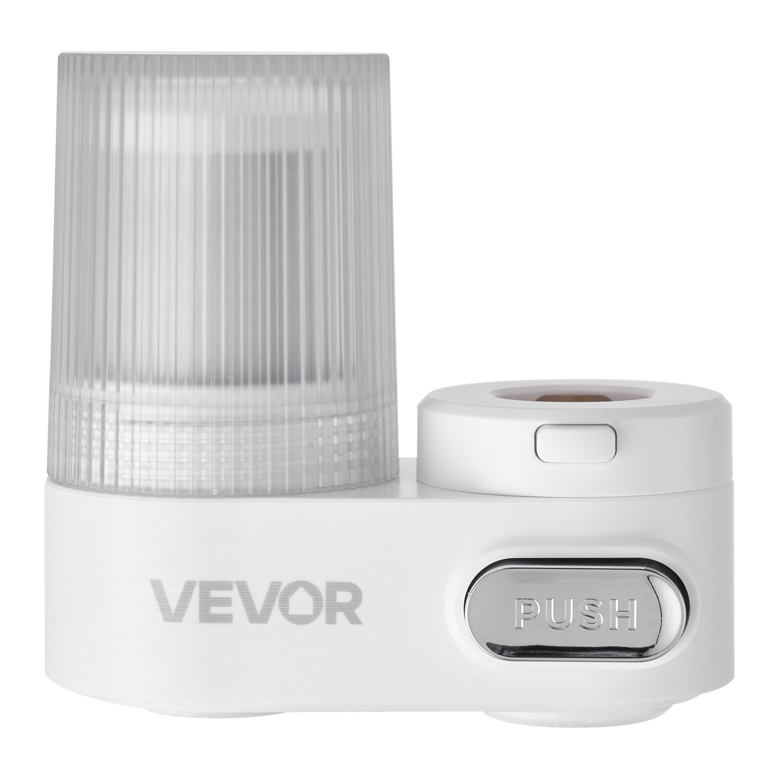 VEVOR kraanwaterfilter, waterzuiveraar voor gootstenen, koolstofvezelfilter, verwijdert chloor en lood met 1 filter, past op de meeste keuken- of badkamerkranen, wit