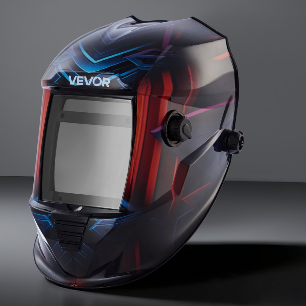 VEVOR Welding Helmet Auto Darkening True Color, 100 x 80 mm Welding Hood Solar-Powered, Welder Mask with 4 Arc Sensors, Wide Shade 4/5-9/9-13 for TIG MIG ARC Weld Cut Grinding - METIS Series