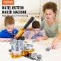 VEVOR Button Maker Machine, 75 mm (3 inch) Badge Punch Press Kit, Children DIY Gifts Pin Maker, Button Making Supplies with 500pcs Button Parts & Circle Cutter & Magic Book