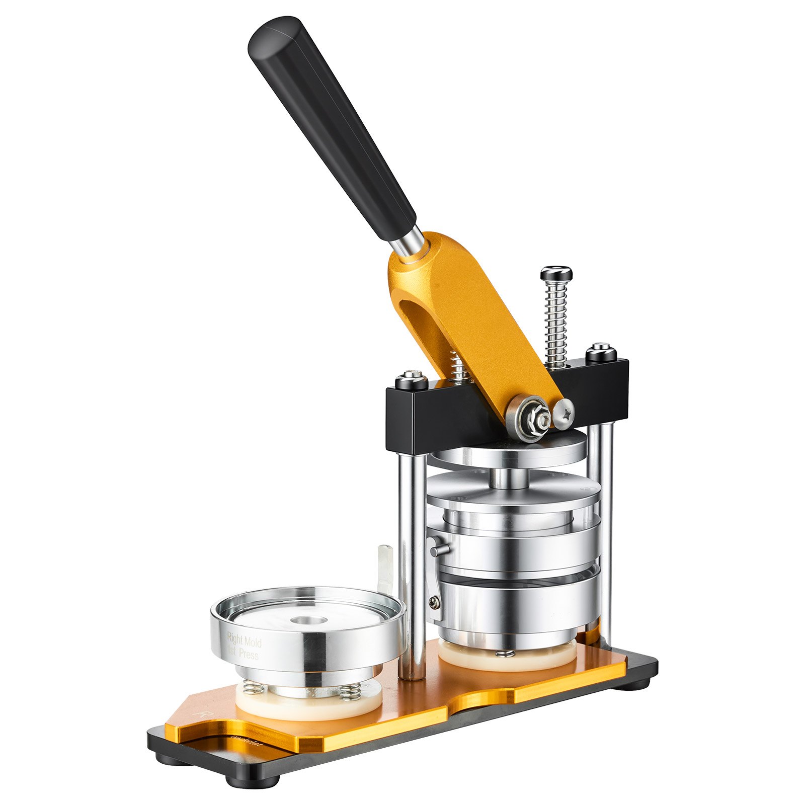 VEVOR Button Maker 75 mm (3 inch) Badge Punch Press Kit, DIY Cadeaus voor Kinderen Button Making Machine, Button Badge Making met 100 Button Onderdelen & Cirkelsnijder & Spell Book