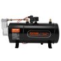 VEVOR 12V luchtcompressorset met 3L tank, luchtcompressorkit voor treinhoorns, 90-120 psi werkdruk, geïntegreerd luchtcompressorsysteem voor treinhoorns, banden oppompen, vrachtwagens, SUV's, enz. Zwart