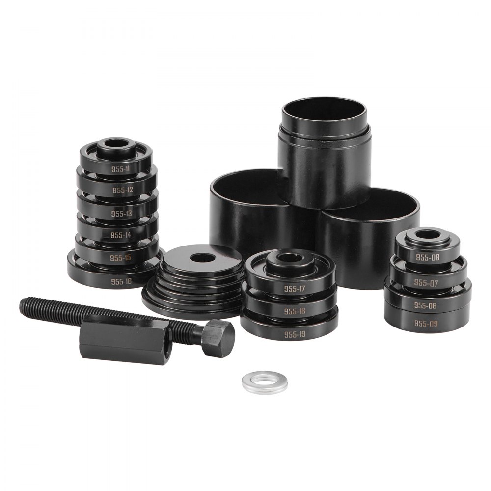 VEVOR Wheel Bearing Press Kit, 23 PCS FWD Bearing Puller Tools, for Front Wheel Drive Bearing Removal and Installation, Wheel Bearing Tool with Sliding Screw, Bushings, Sleeve Plates, Storage Case